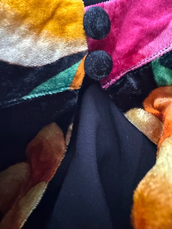 Farm Rio Halter Flowy Velvet Maxi Dress - Picture 13 of 14